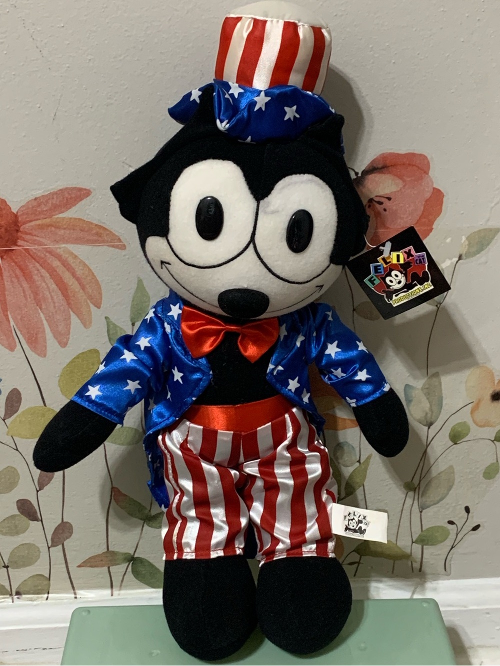 Felix the Cat 2003 NWT Patriotic Plush Doll - Red, White & Blue